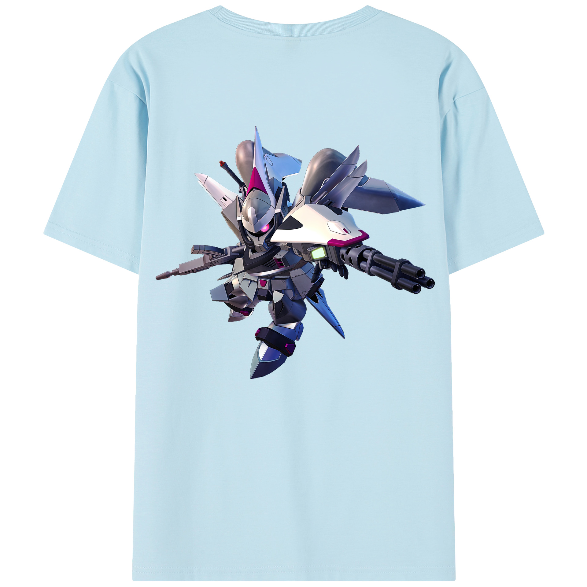 （画像用） 機動戦士ガンダム Mobile Suit Gundam 綿100％半袖Tシャツ（背面プリント）